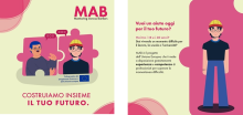 Flyer in Italian to recruit mentees for MAB